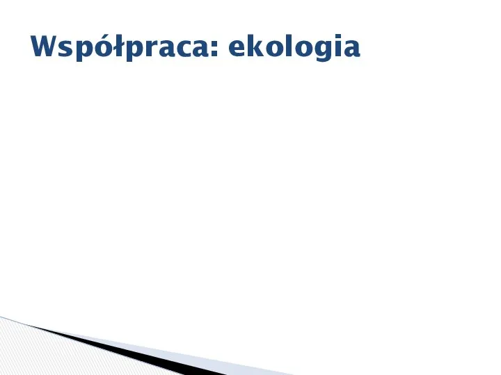 Współpraca: ekologia