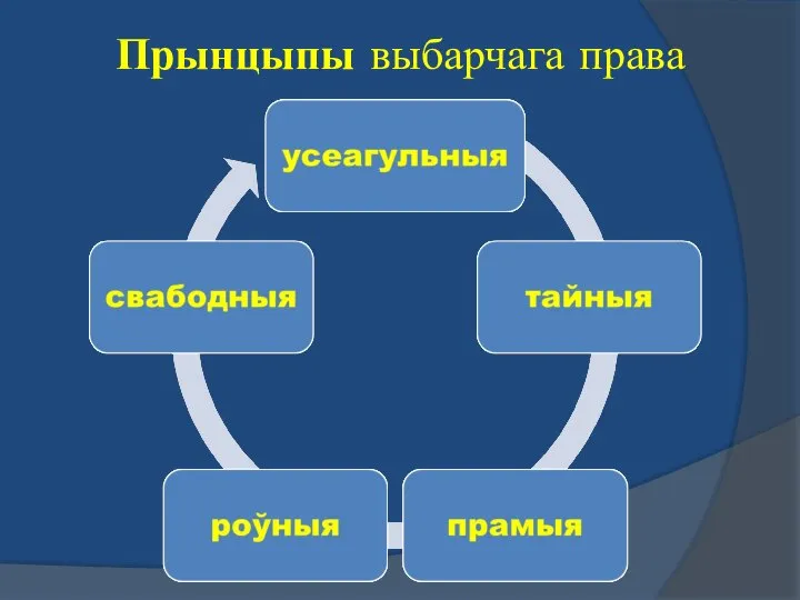 Прынцыпы выбарчага права