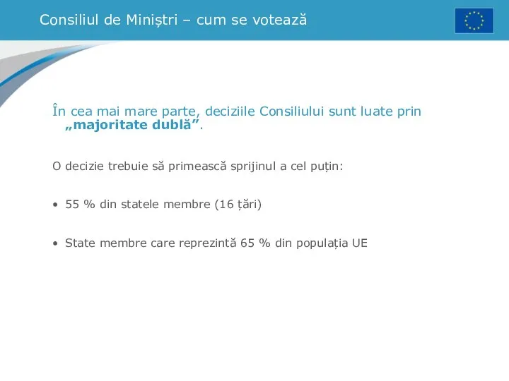 Consiliul de Miniștri – cum se votează În cea mai mare