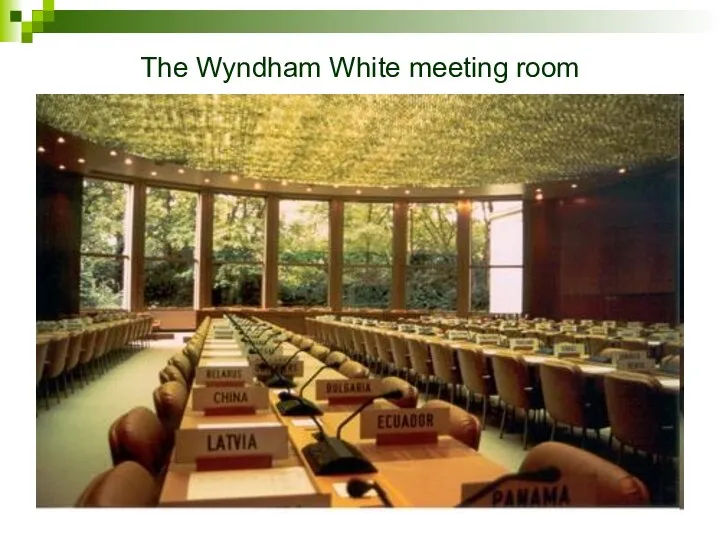 The Wyndham White meeting room