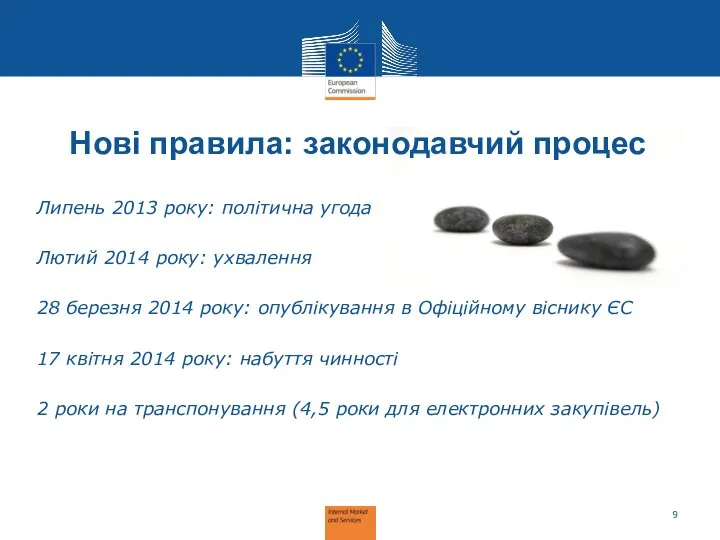 Нові правила: законодавчий процес Липень 2013 року: політична угода Лютий 2014