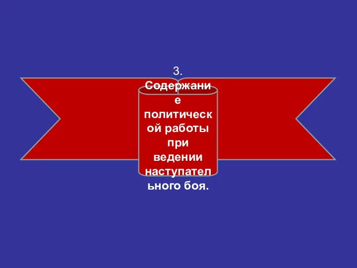 3. Содержание политической работы при ведении наступательного боя.