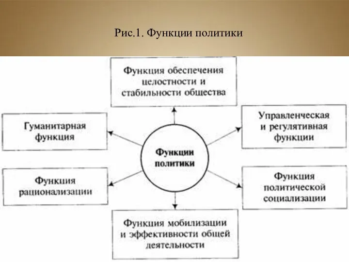 Рис.1. Функции политики