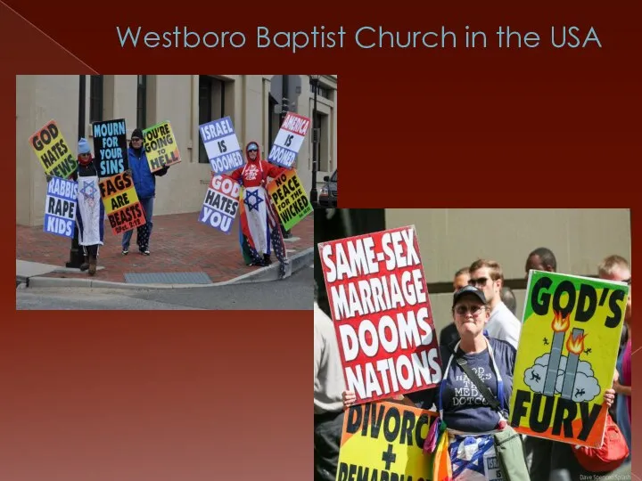 Westboro Baptist Church in the USA