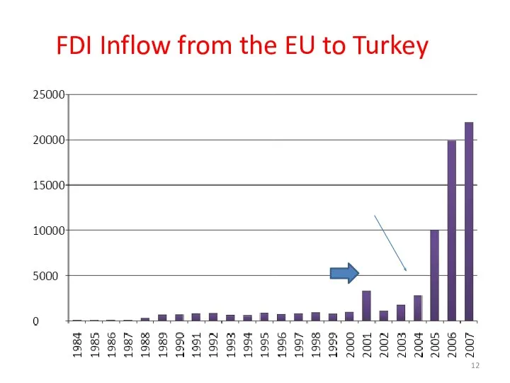 FDI Inflow from the EU to Turkey