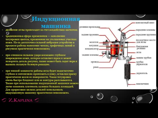 Индукционная машинка движение иглы происходит за счет воздействия магнитов; традиционная сфера