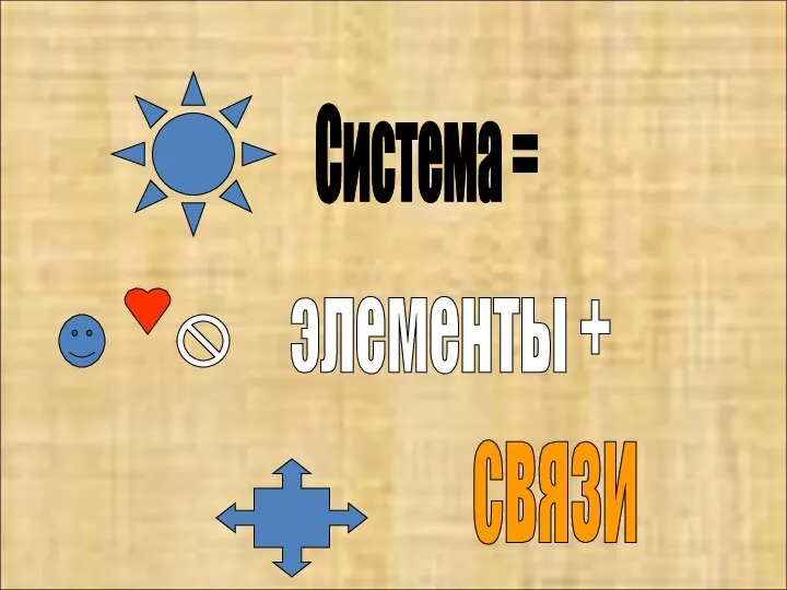 Система = элементы + связи