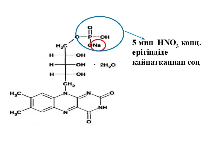 5 мин HNO3 конц.ерітіндіде қайнатқаннан соң
