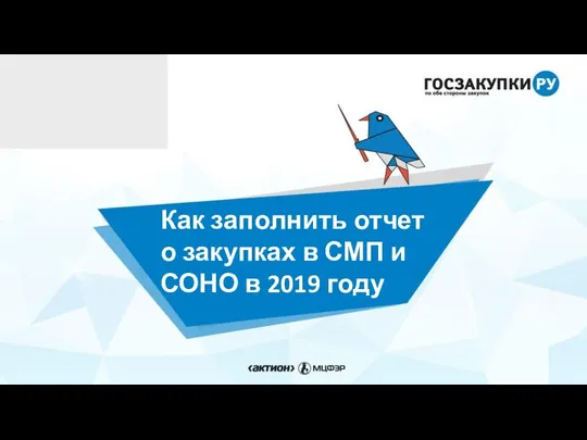 Как заполнить отчет о закупках в СМП и СОНО в 2019 году