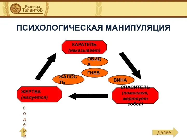 ПСИХОЛОГИЧЕСКАЯ МАНИПУЛЯЦИЯ