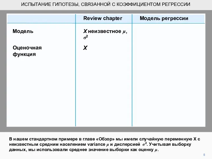 В нашем стандартном примере в главе «Обзор» мы имели случайную переменную