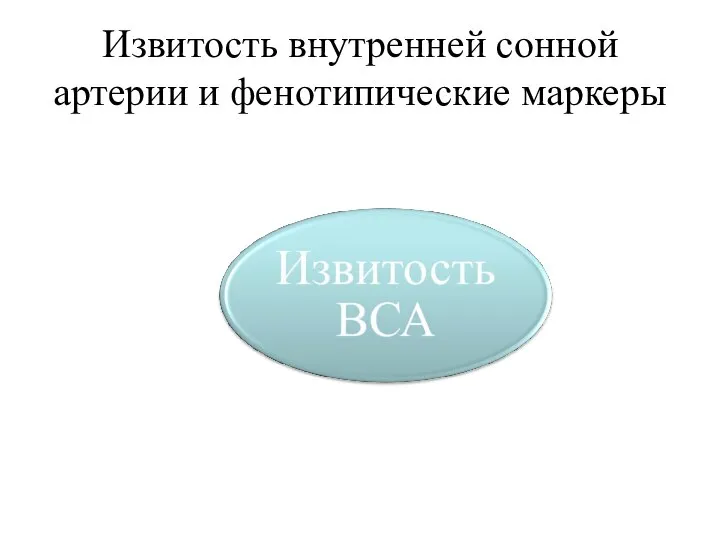 Извитость внутренней сонной артерии и фенотипические маркеры