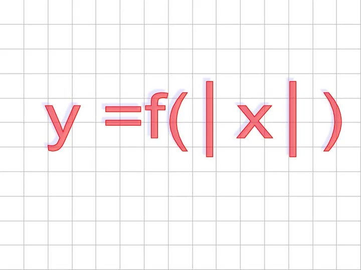 y =f(│x│)