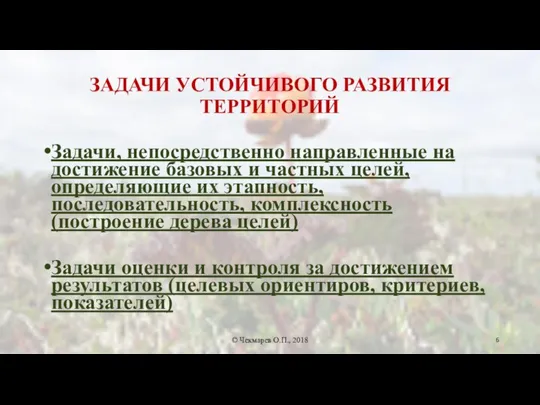 ЗАДАЧИ УСТОЙЧИВОГО РАЗВИТИЯ ТЕРРИТОРИЙ Задачи, непосредственно направленные на достижение базовых и