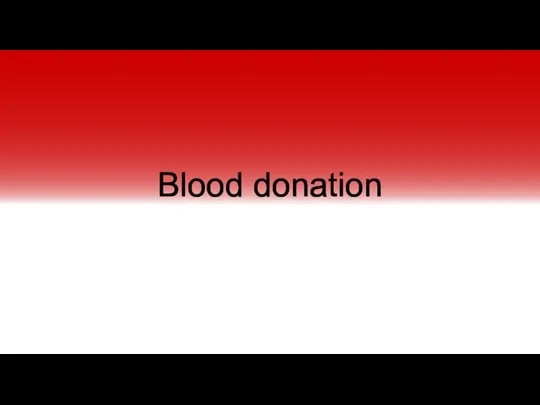 Blood donation