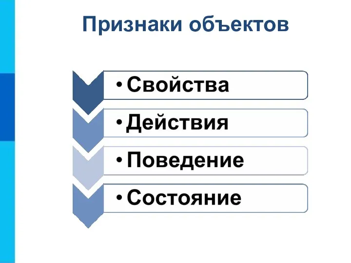 Признаки объектов