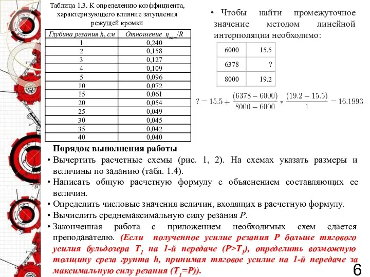 6 Чтобы найти промежуточное значение методом линейной интерполяции необходимо: Таблица 1.3.