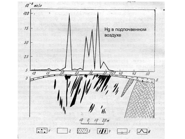 Hg в подпочвенном воздухе