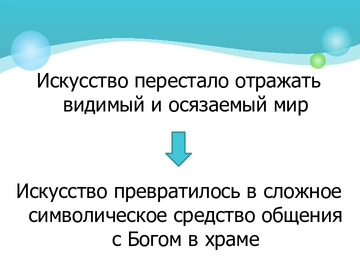 Искусство перестало отражать видимый и осязаемый мир Искусство превратилось в сложное