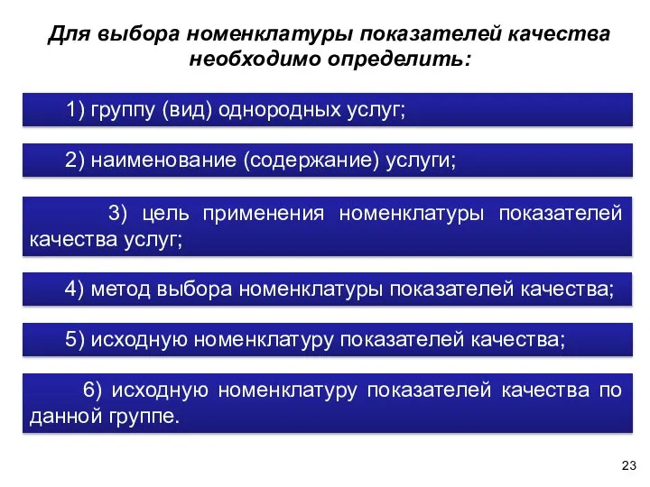 Для выбора номенклатуры показателей качества необходимо определить: 1) группу (вид) однородных