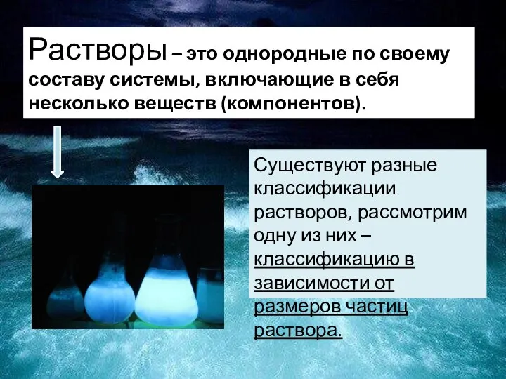 Растворы – это однородные по своему составу системы, включающие в себя