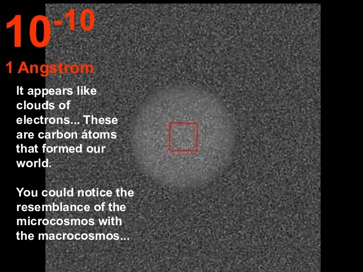 It appears like clouds of electrons... These are carbon átoms that