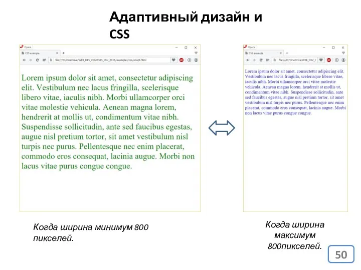 Когда ширина минимум 800 пикселей. Когда ширина максимум 800пикселей. Адаптивный дизайн и CSS