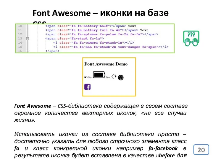 Font Awesome – иконки на базе CSS Font Awesome – CSS-библиотека