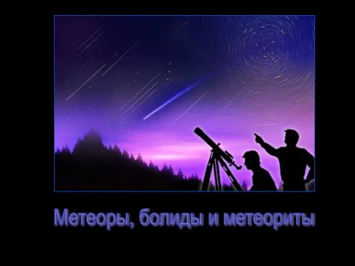 Метеоры, Болиды и Метеориты Метеоры, болиды и метеориты