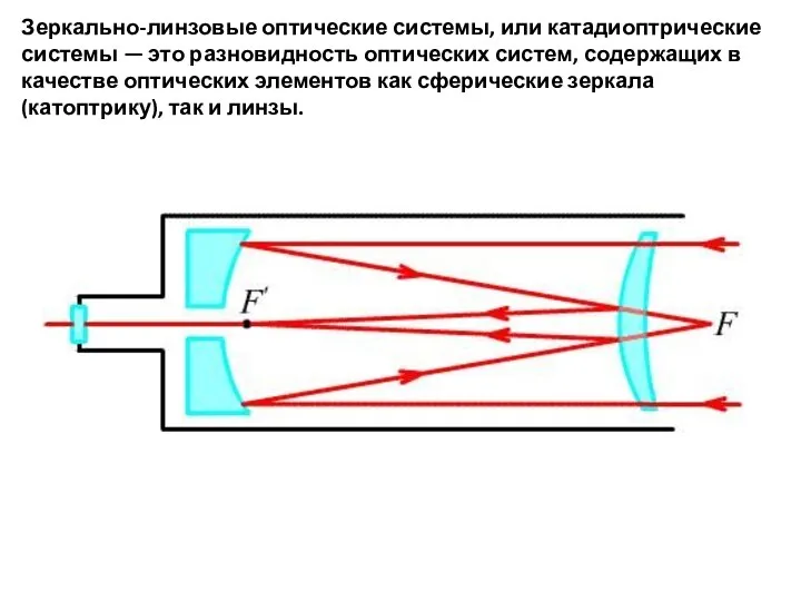 Зеркально-линзовые оптические системы, или катадиоптрические системы — это разновидность оптических систем,