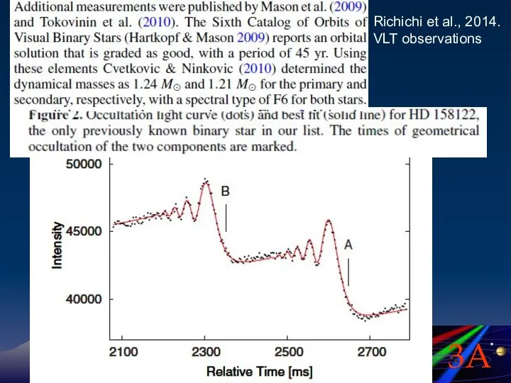 Richichi et al., 2014. VLT observations