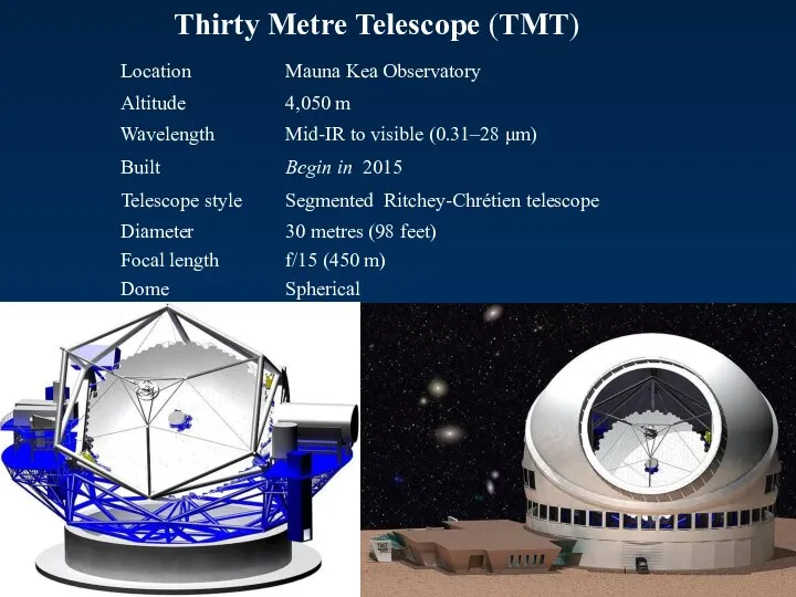 Thirty Metre Telescope (TMT)