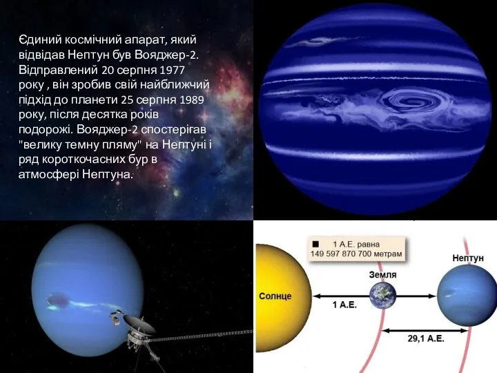 Єдиний космічний апарат, який відвідав Нептун був Вояджер-2. Відправлений 20 серпня