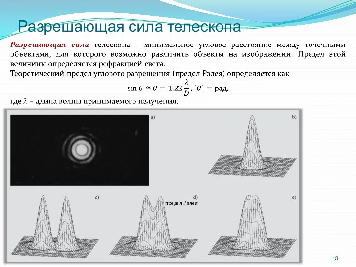 Разрешающая сила телескопа