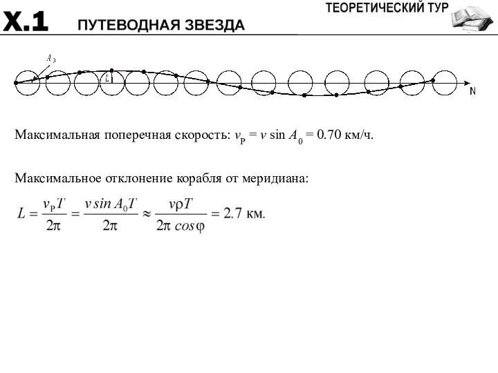 Максимальная поперечная скорость: vP = v sin A0 = 0.70 км/ч.