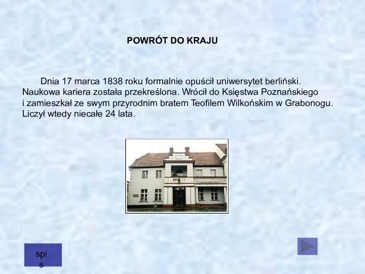 Dnia 17 marca 1838 roku formalnie opuścił uniwersytet berliński. Naukowa kariera