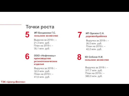 ИП Богданова Г.С. сельское хозяйство Выручка за 2018 г. – 21,3