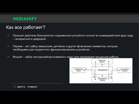 Как все работает? Принцип действия большинства современных устройств состоит во взаимодействии