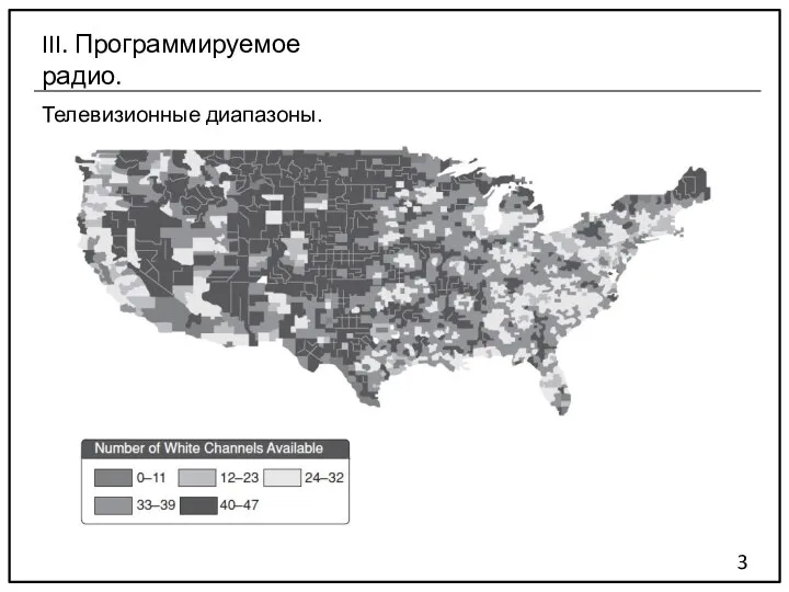 Телевизионные диапазоны. 3 III. Программируемое радио.