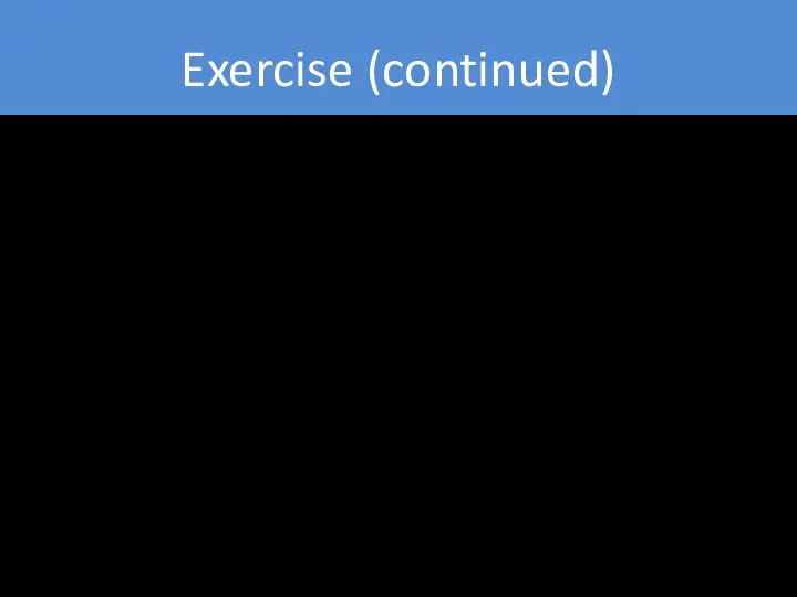 Exercise (continued) What concentration should the injected solution have if the injected volume is 5.0 µL?