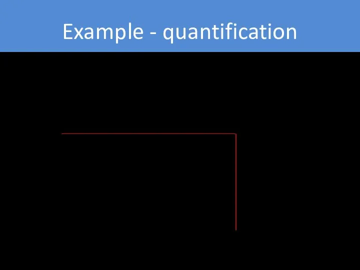Example - quantification