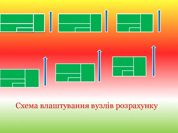 Схема влаштування вузлів розрахунку