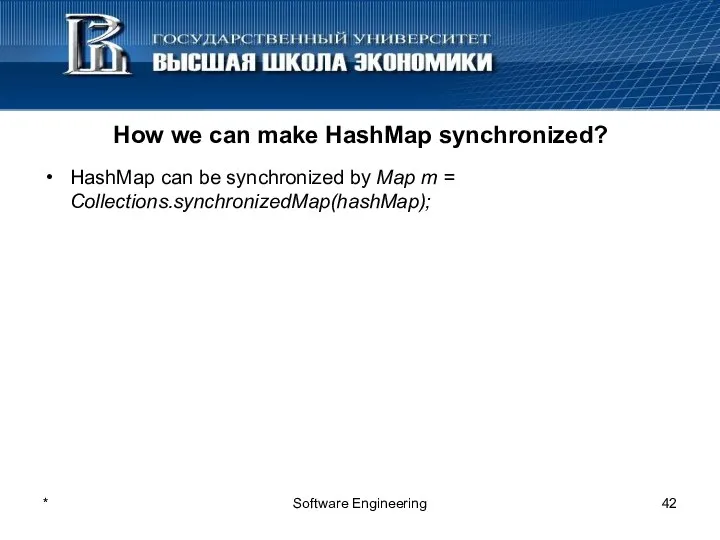 How we can make HashMap synchronized? HashMap can be synchronized by