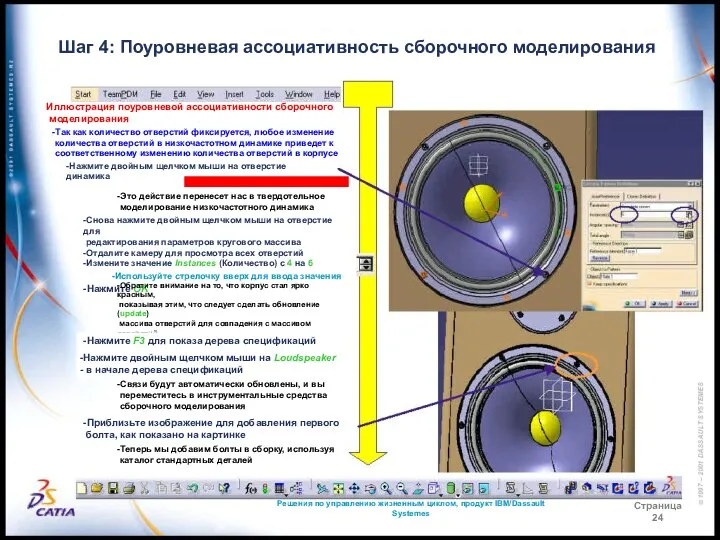 Решения по управлению жизненным циклом, продукт IBM/Dassault Systemes Страница 24 Шаг