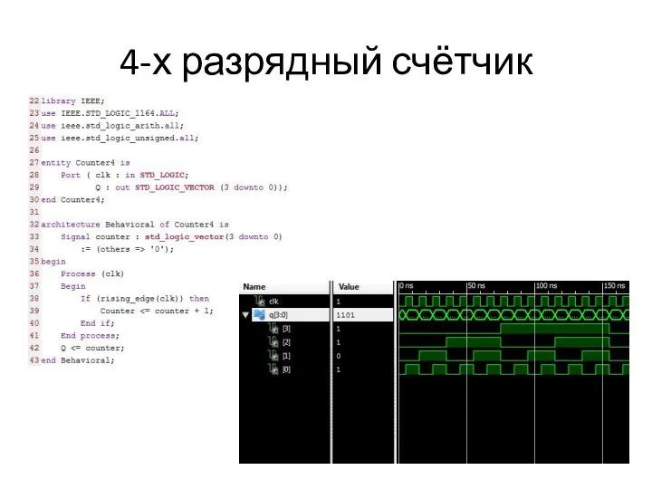 4-х разрядный счётчик