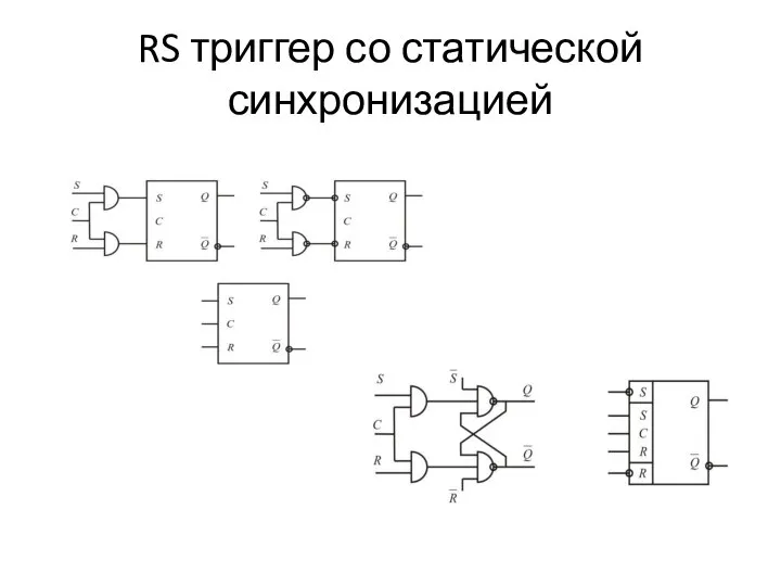 RS триггер со статической синхронизацией