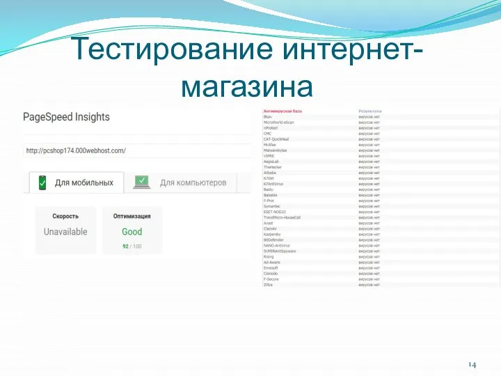 Тестирование интернет-магазина