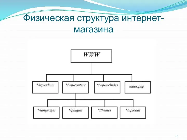 Физическая структура интернет-магазина