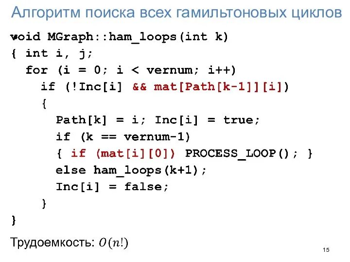 Алгоритм поиска всех гамильтоновых циклов