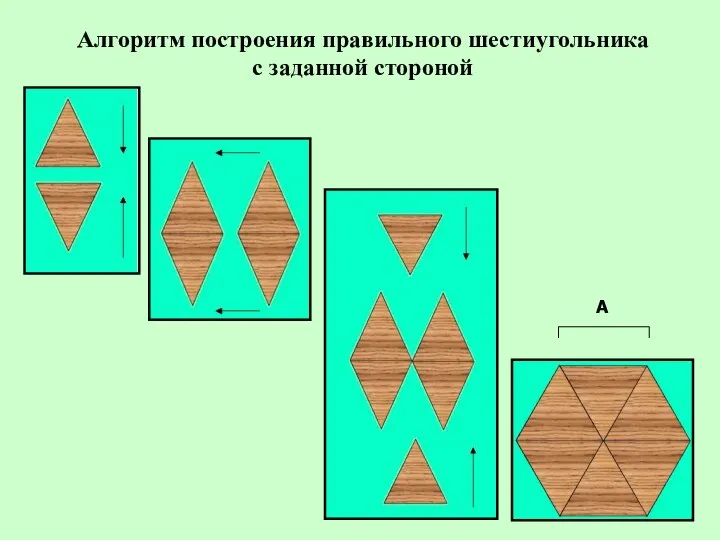 Алгоритм построения правильного шестиугольника с заданной стороной